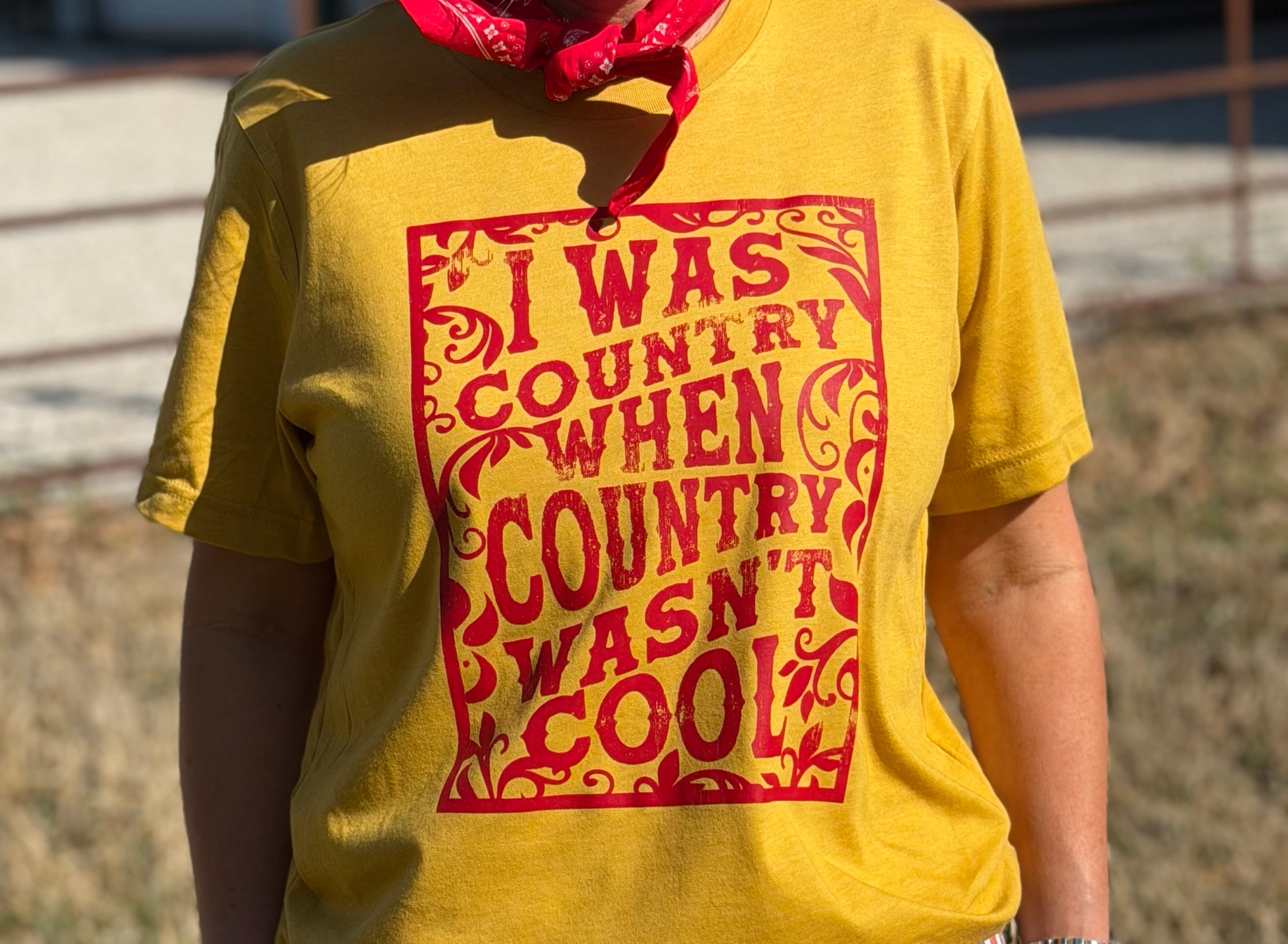 I Was Country Barbara Mandrell Style Tee