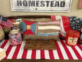 Vintage Americana Flag Pillow