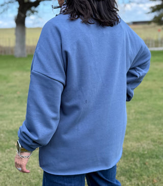 Billie Vintage Saddle Crewneck