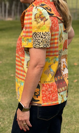 Rodeo Revival Patchwork Pearl Snap