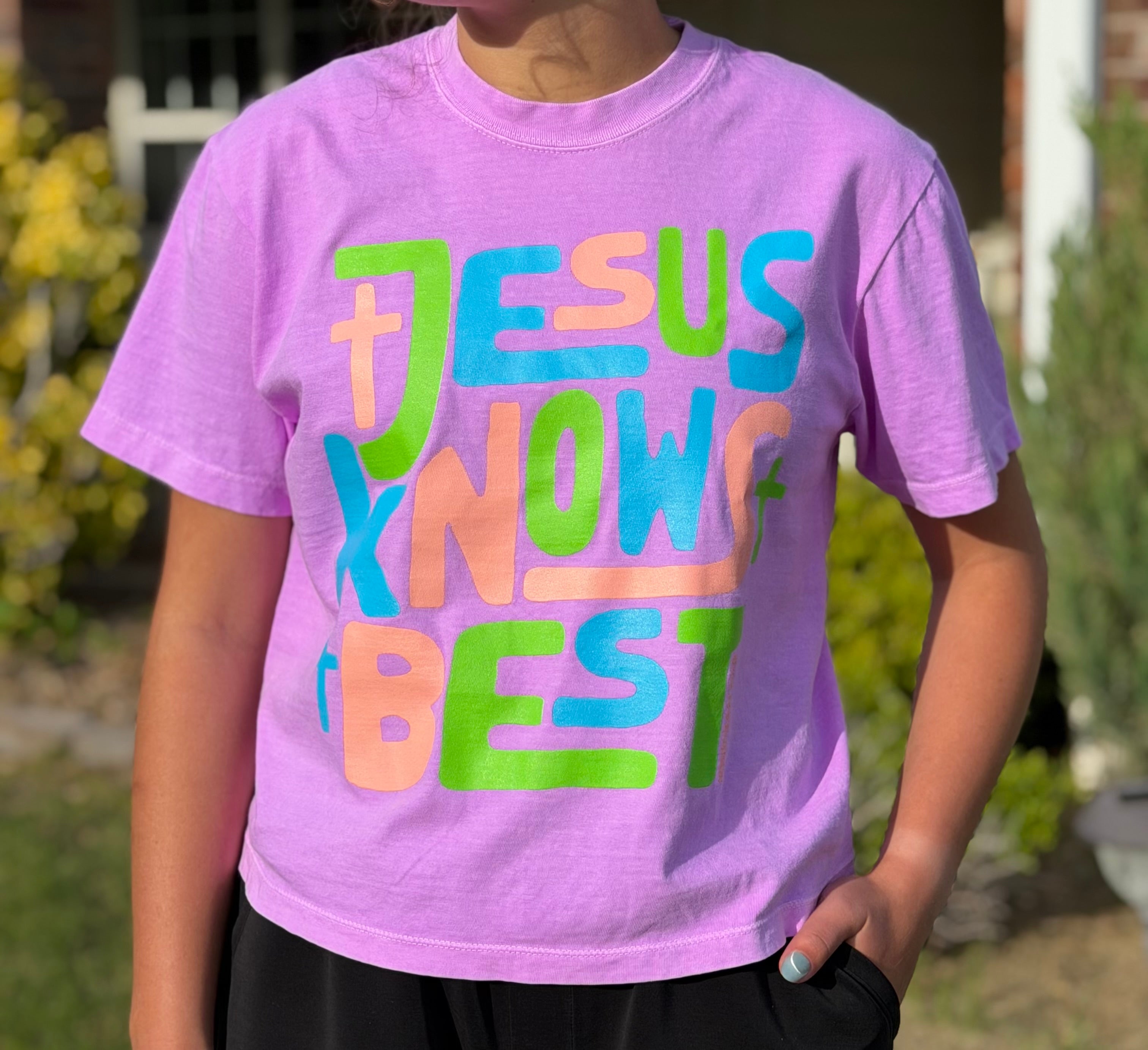 Jesus Knows Best Cropped Tee
