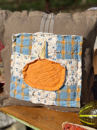 Pumpkin Cutter Quilt Pillow