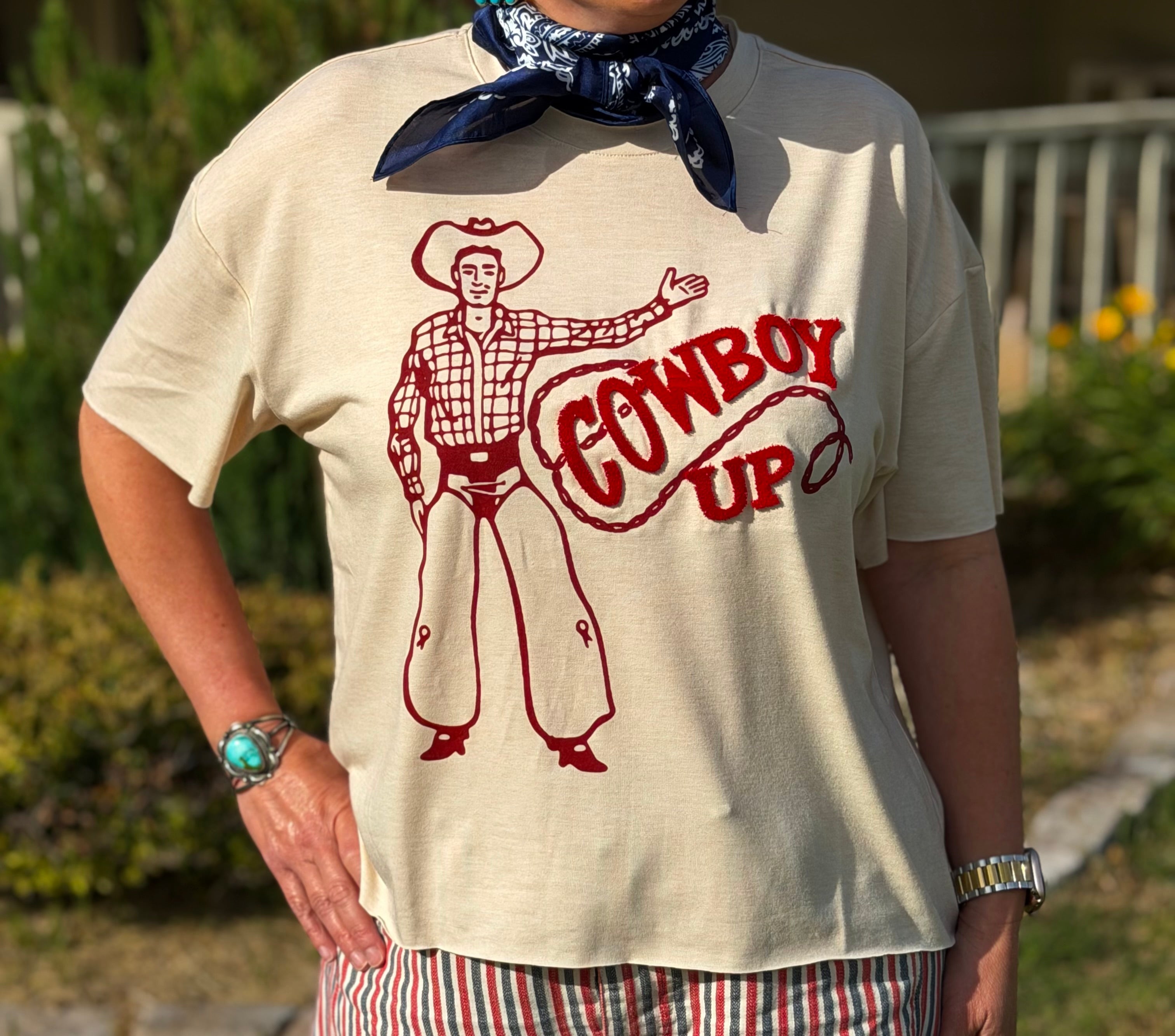 The Cowboy Up Tee