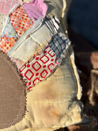 Vintage Turkey Cutter Quilt Pillow