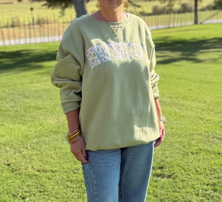 Howdy Western Patchwork Sweatshirt