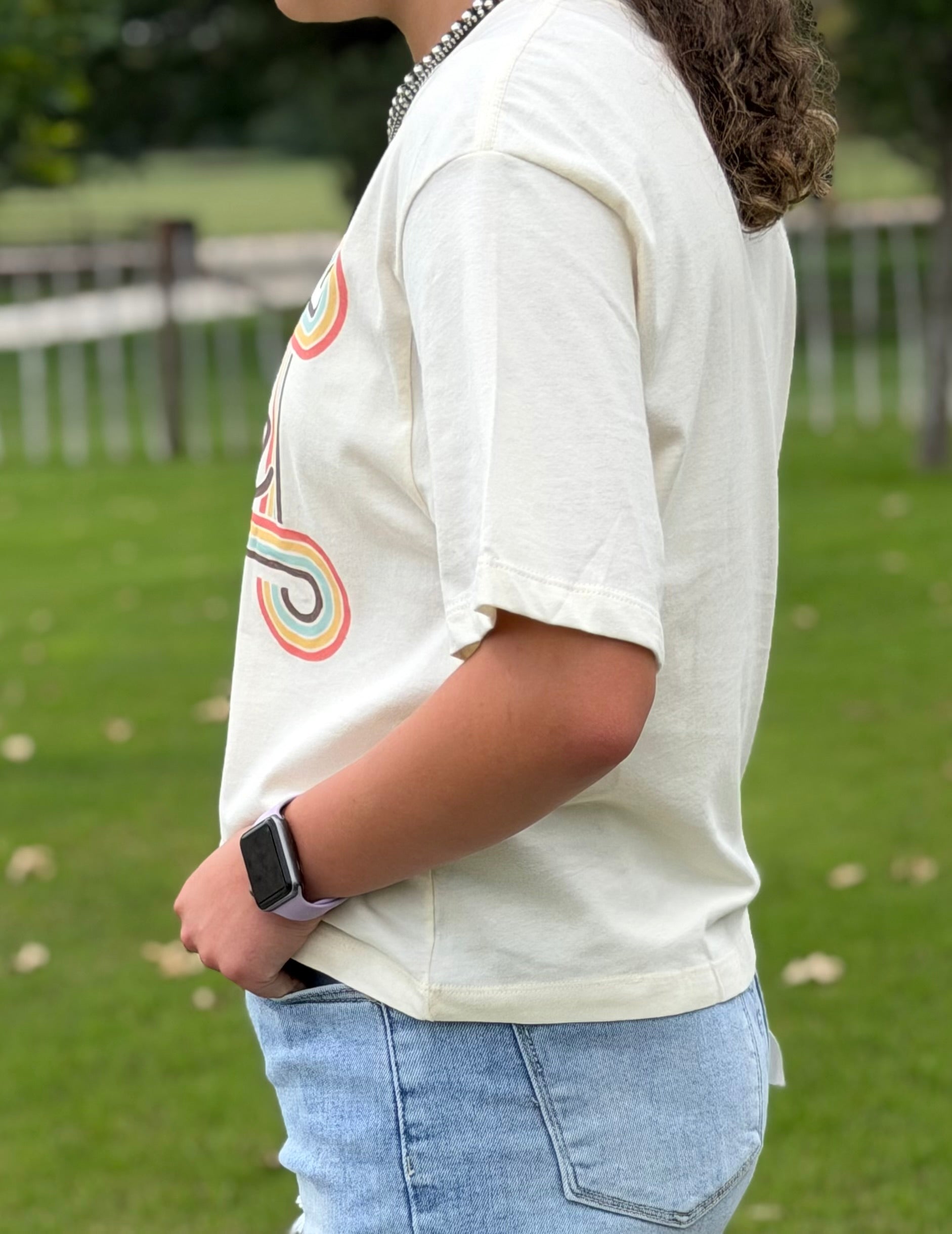 Eat Beef Cropped Tee