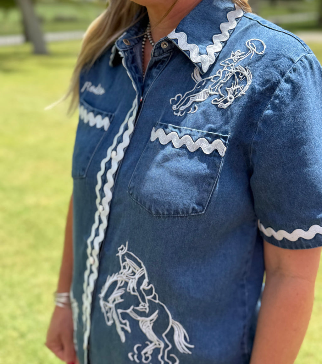 Cowgirl Kate Denim Top