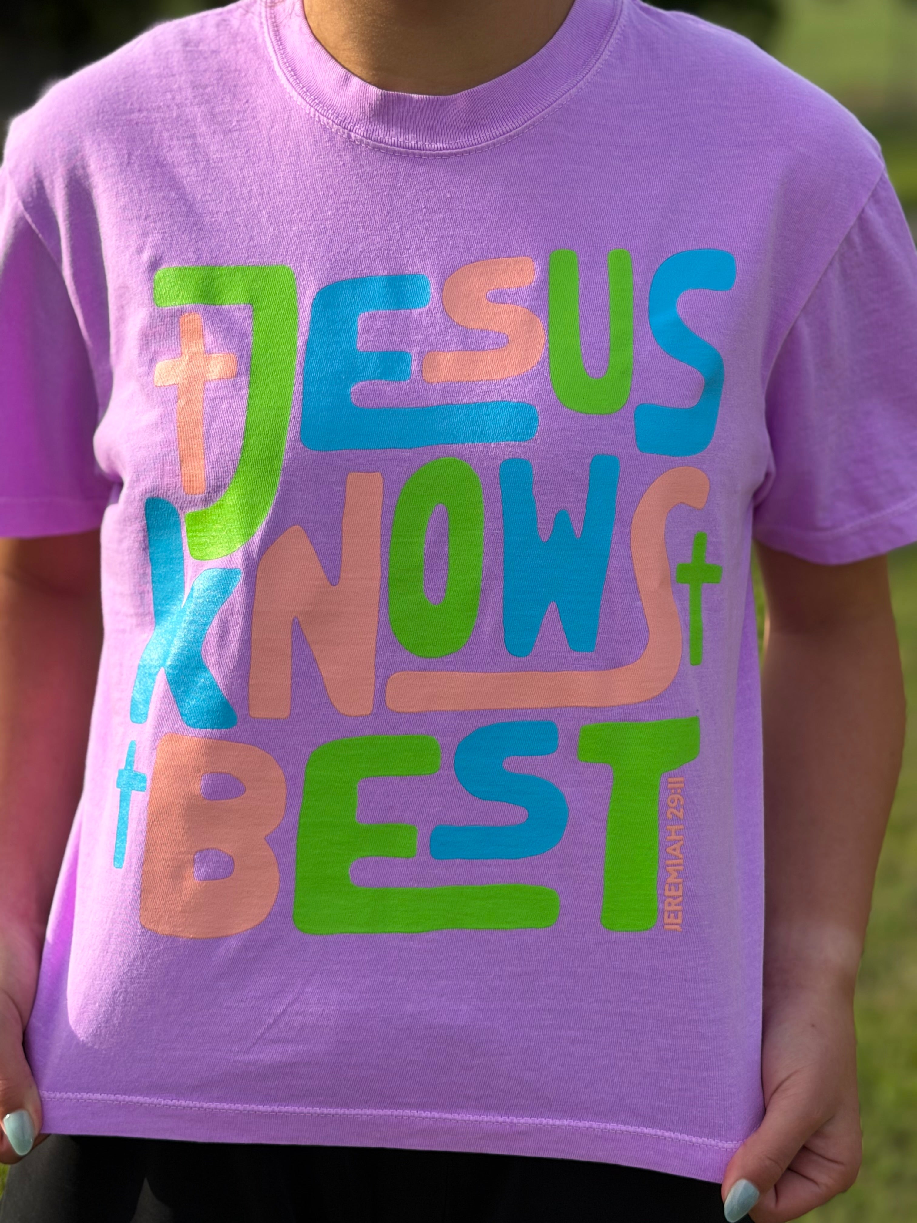 Jesus Knows Best Cropped Tee