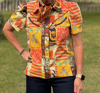 Rodeo Revival Patchwork Pearl Snap