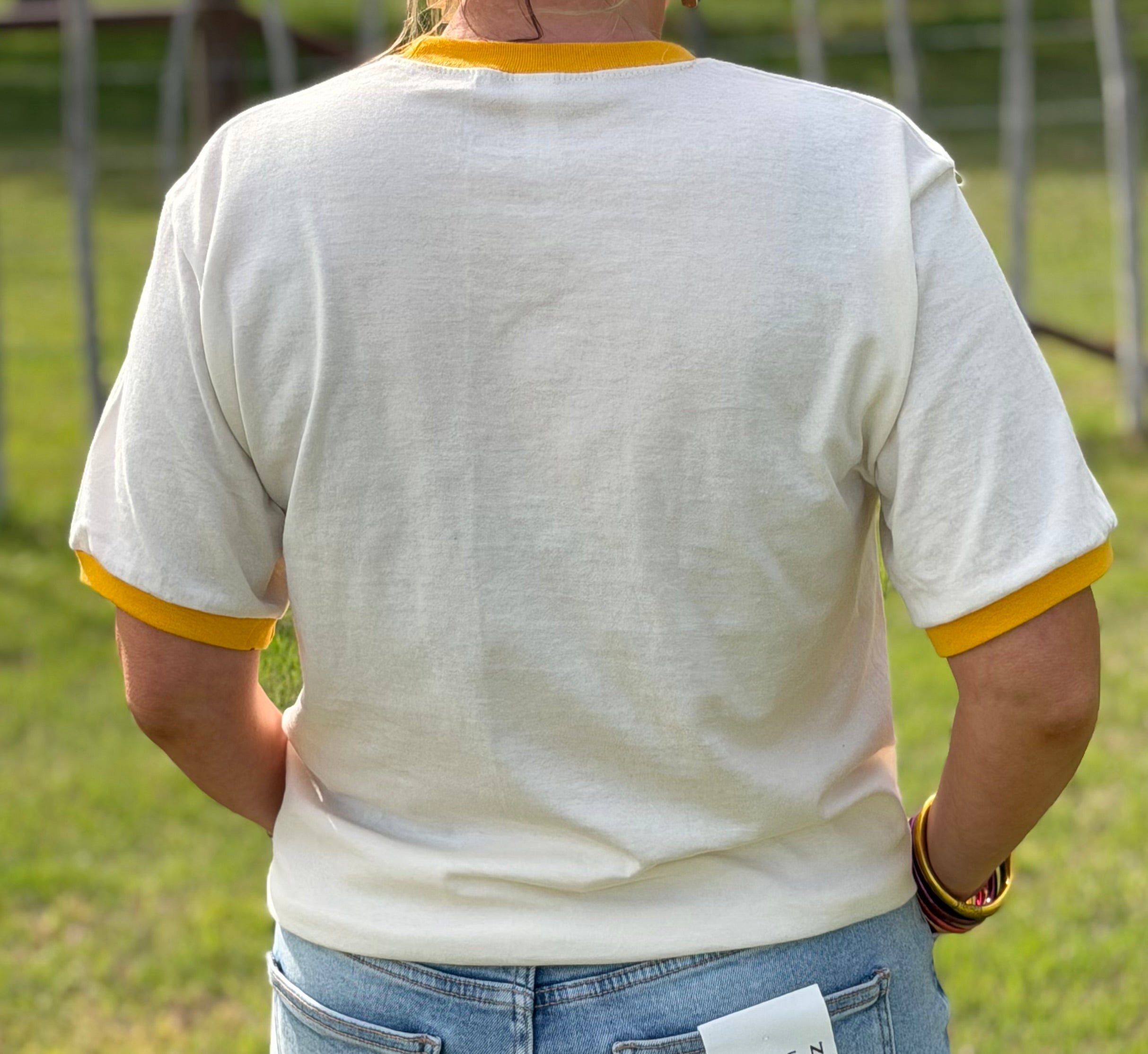 The Goldie Hen Ringer Tee