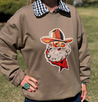 Cowboy Santa Crewneck