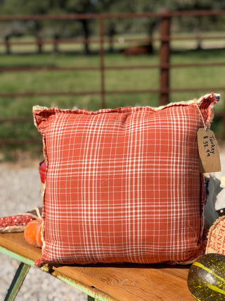 Vintage Turkey Cutter Quilt Pillow