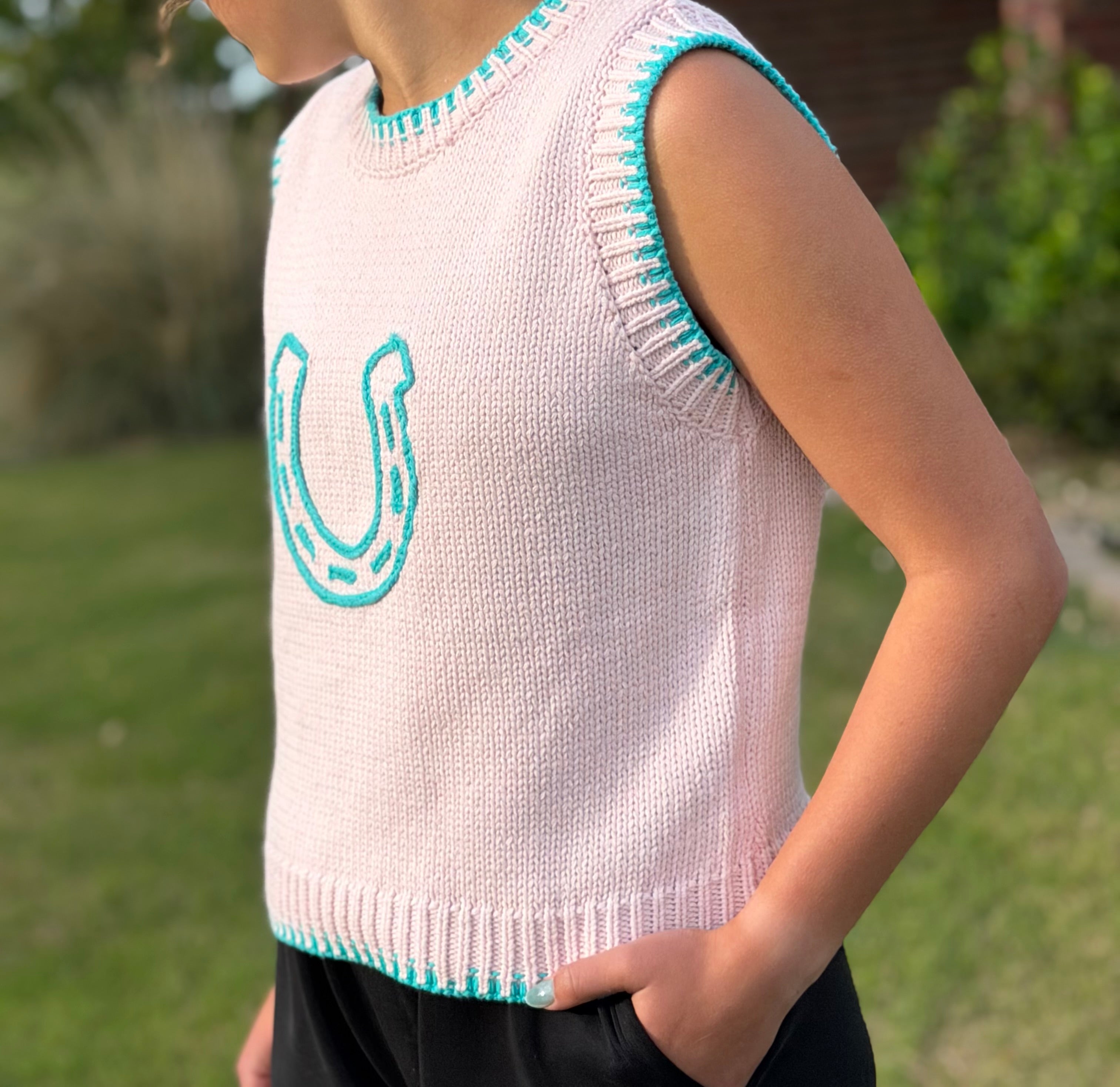 The Nicki Horseshoe Sweater Vest