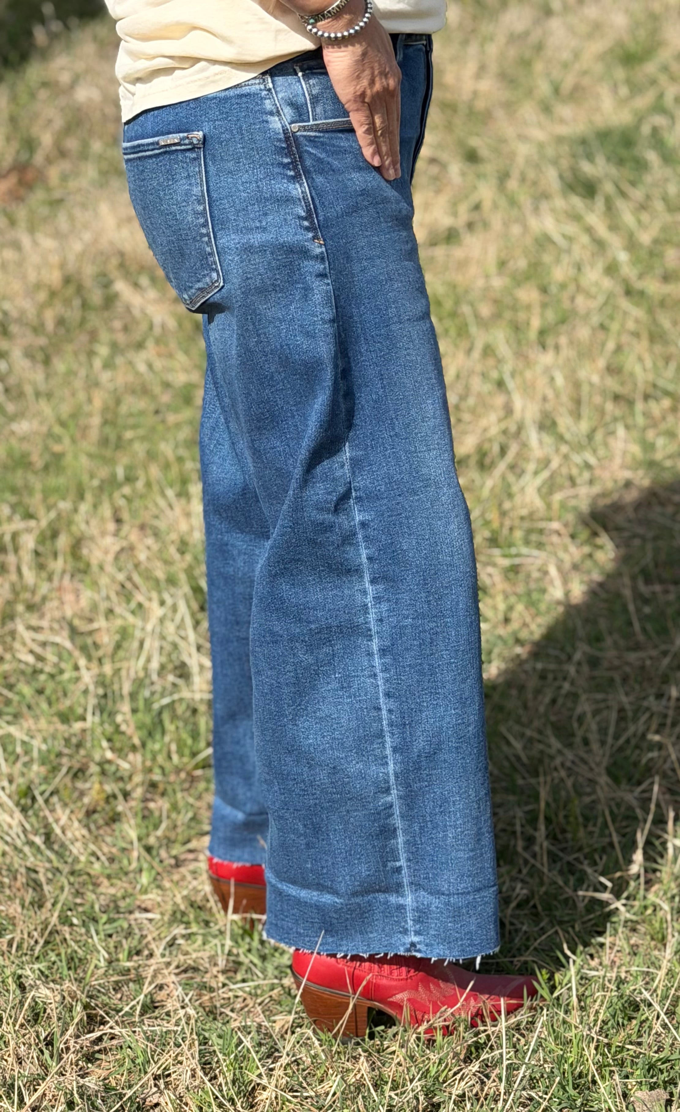 Risen Classic Wide Leg Denim