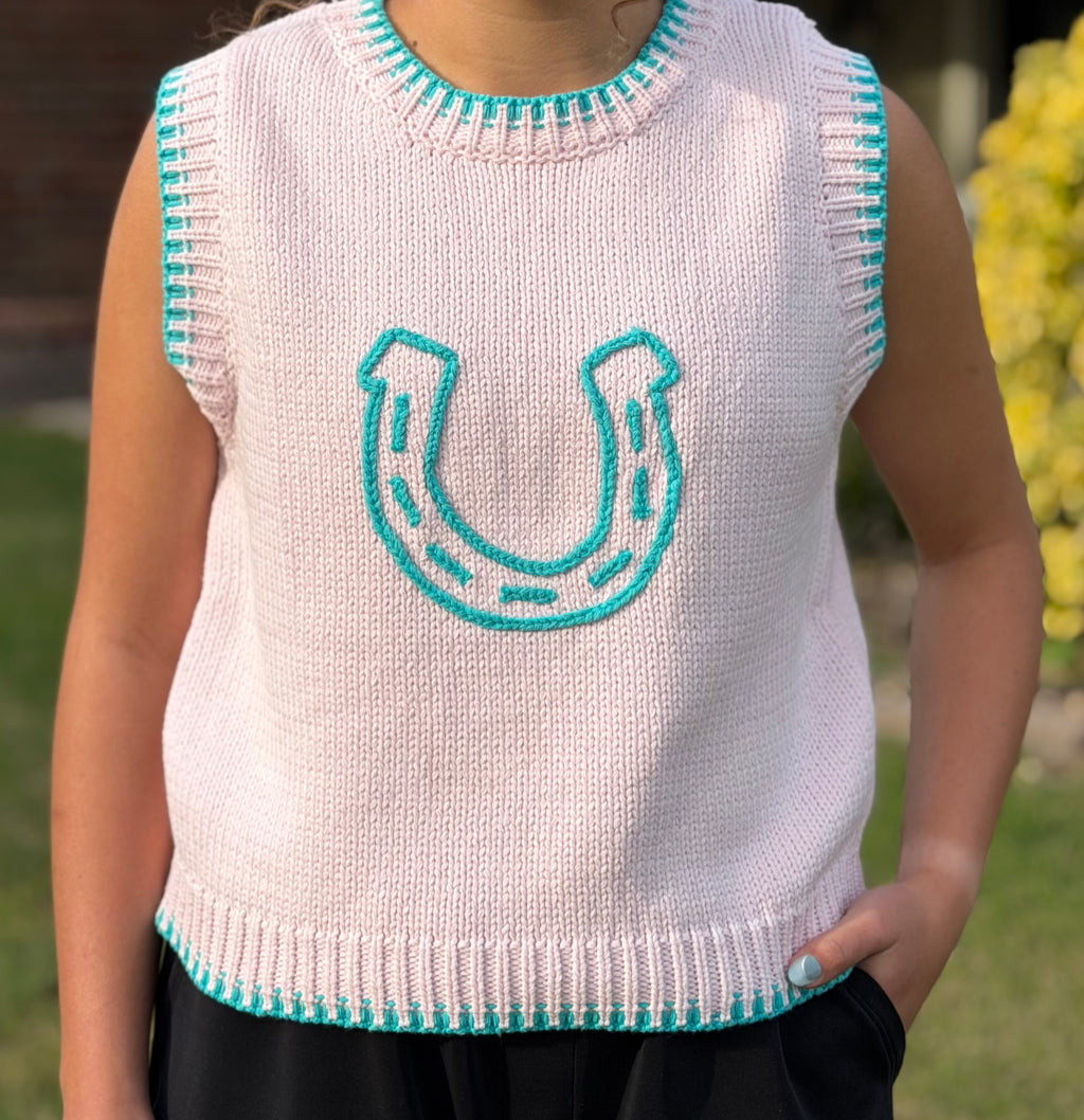 The Nicki Horseshoe Sweater Vest