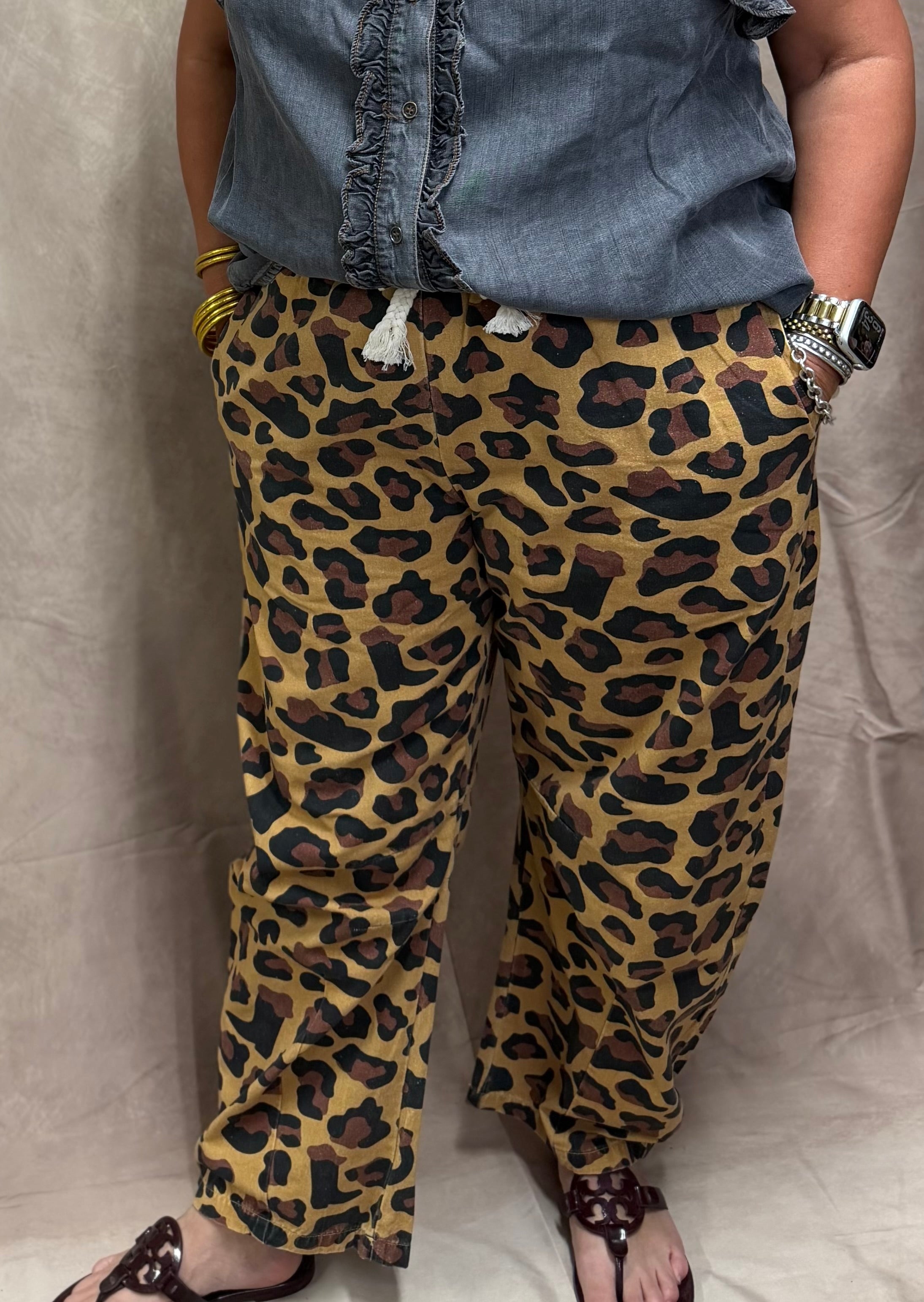 The Cheetah Barrel Pants