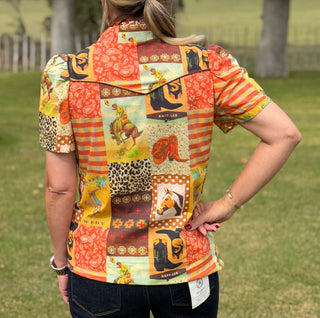 Rodeo Revival Patchwork Pearl Snap