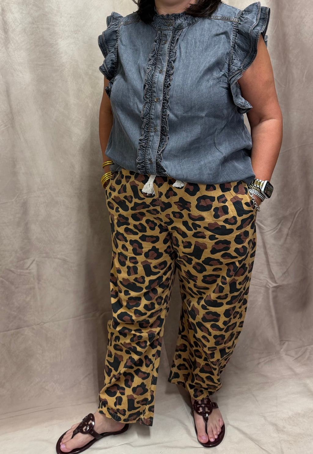 The Cheetah Barrel Pants