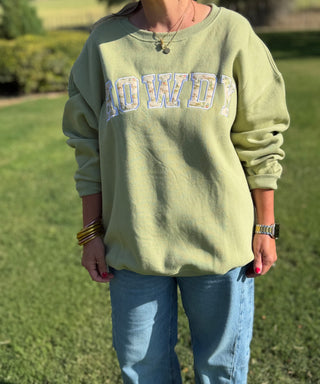 Howdy Western Patchwork Sweatshirt