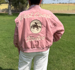 West Coast Bomber Jacket in Pink