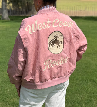 West Coast Bomber Jacket in Pink