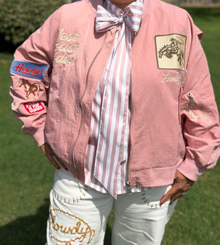 West Coast Bomber Jacket in Pink