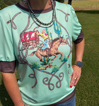 Lasso Bell Western Top