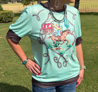 Lasso Bell Western Top
