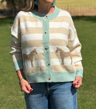 Prairie Horse Cardigan