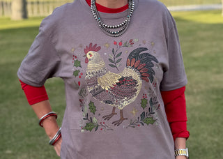 Merry Hen Christmas Tee