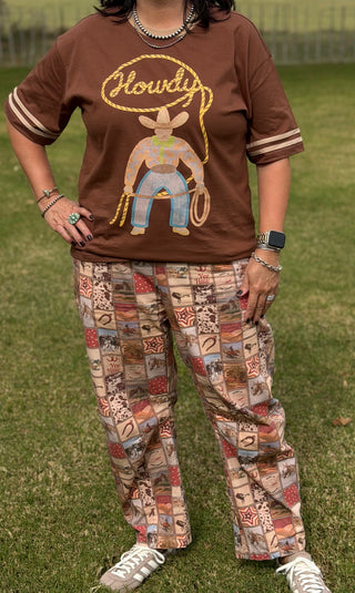 Howdy Graphic Cowgirl Tee