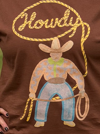 Howdy Graphic Cowgirl Tee