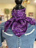 Texan Purple Bandana Wild Rag