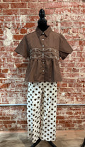 The Mallory Max Pants in Brown