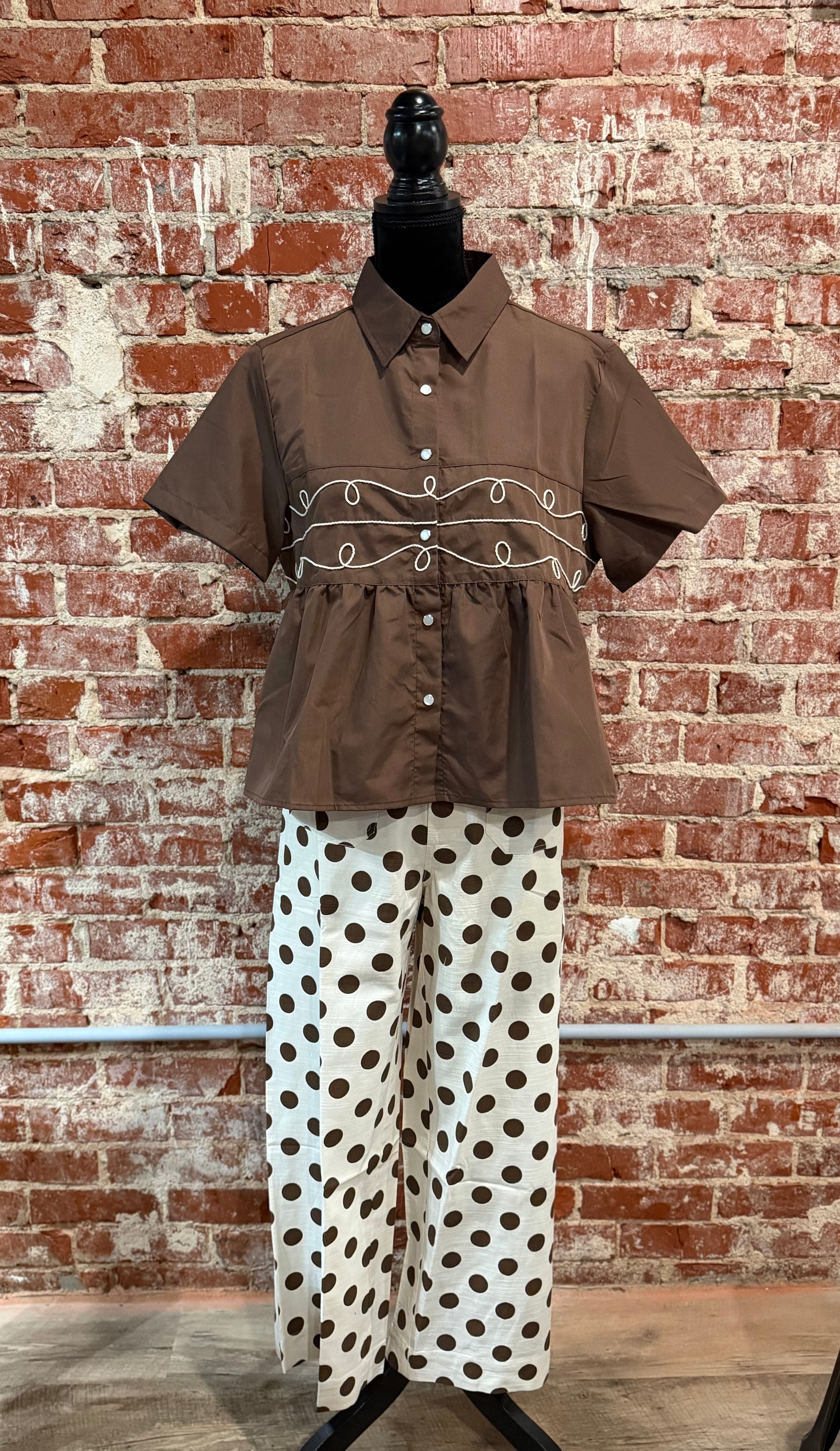 The Mallory Max Pants in Brown