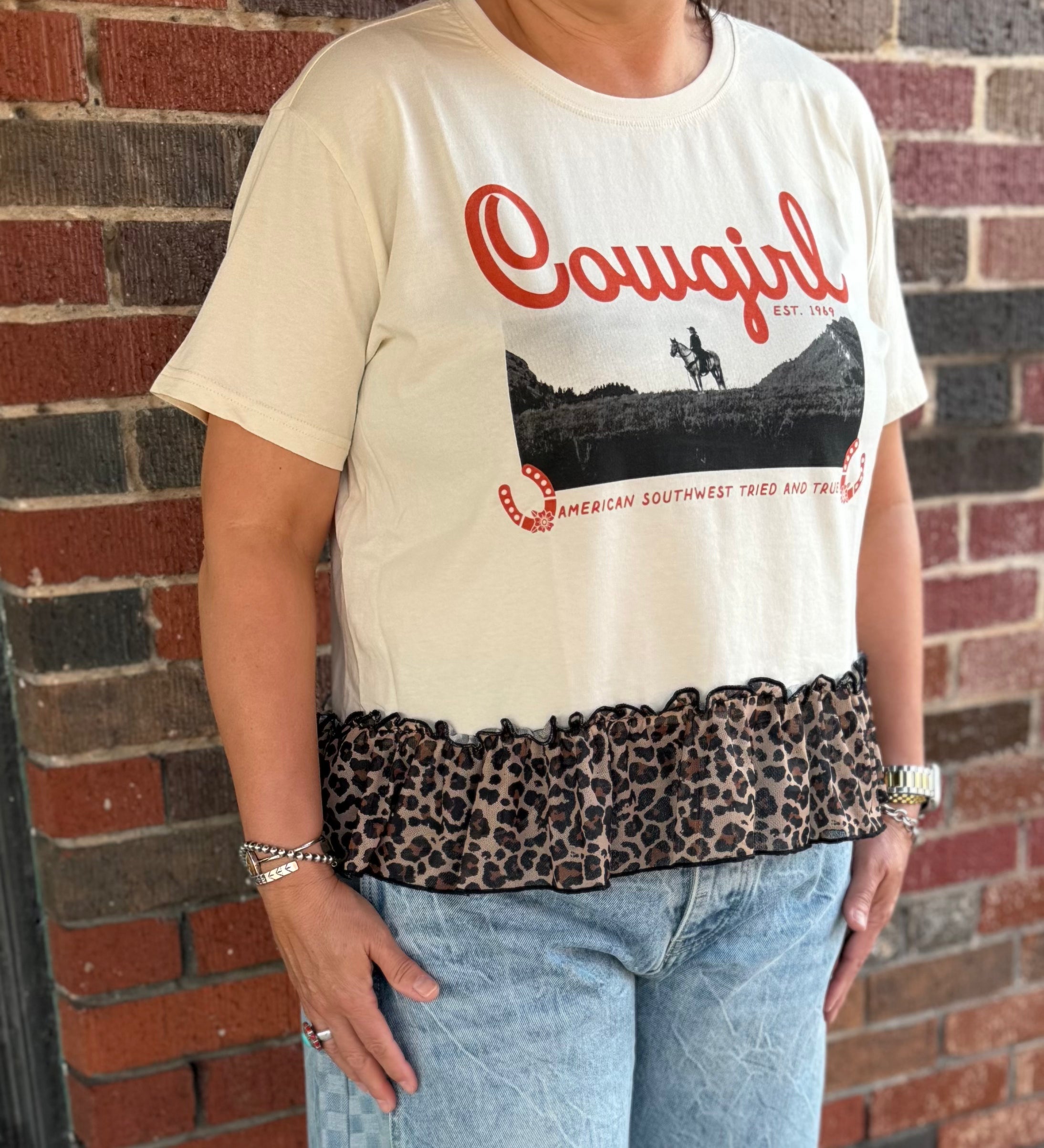 The Tried and True Leopard Cowgirl