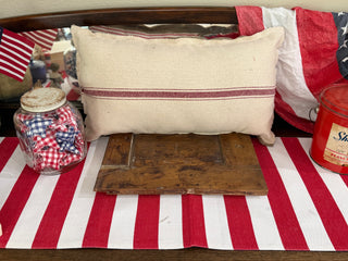 Vintage Americana Flag Pillow
