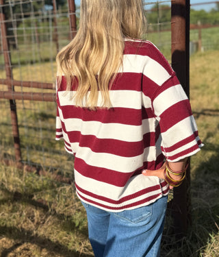 Caroline Stripe Sweater Top