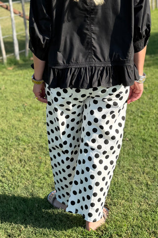 Payton Polka Dot Barrel Pants