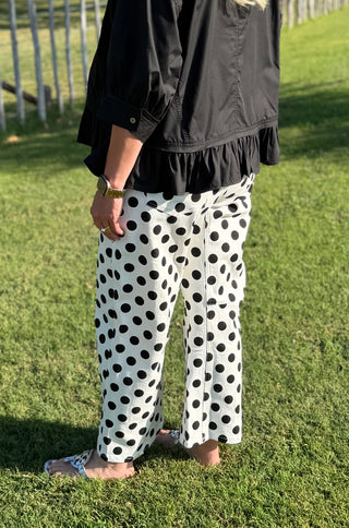 Payton Polka Dot Barrel Pants