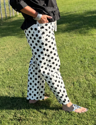 Payton Polka Dot Barrel Pants