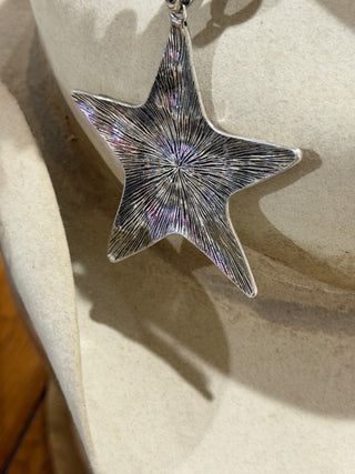 Silver Big Star Necklace