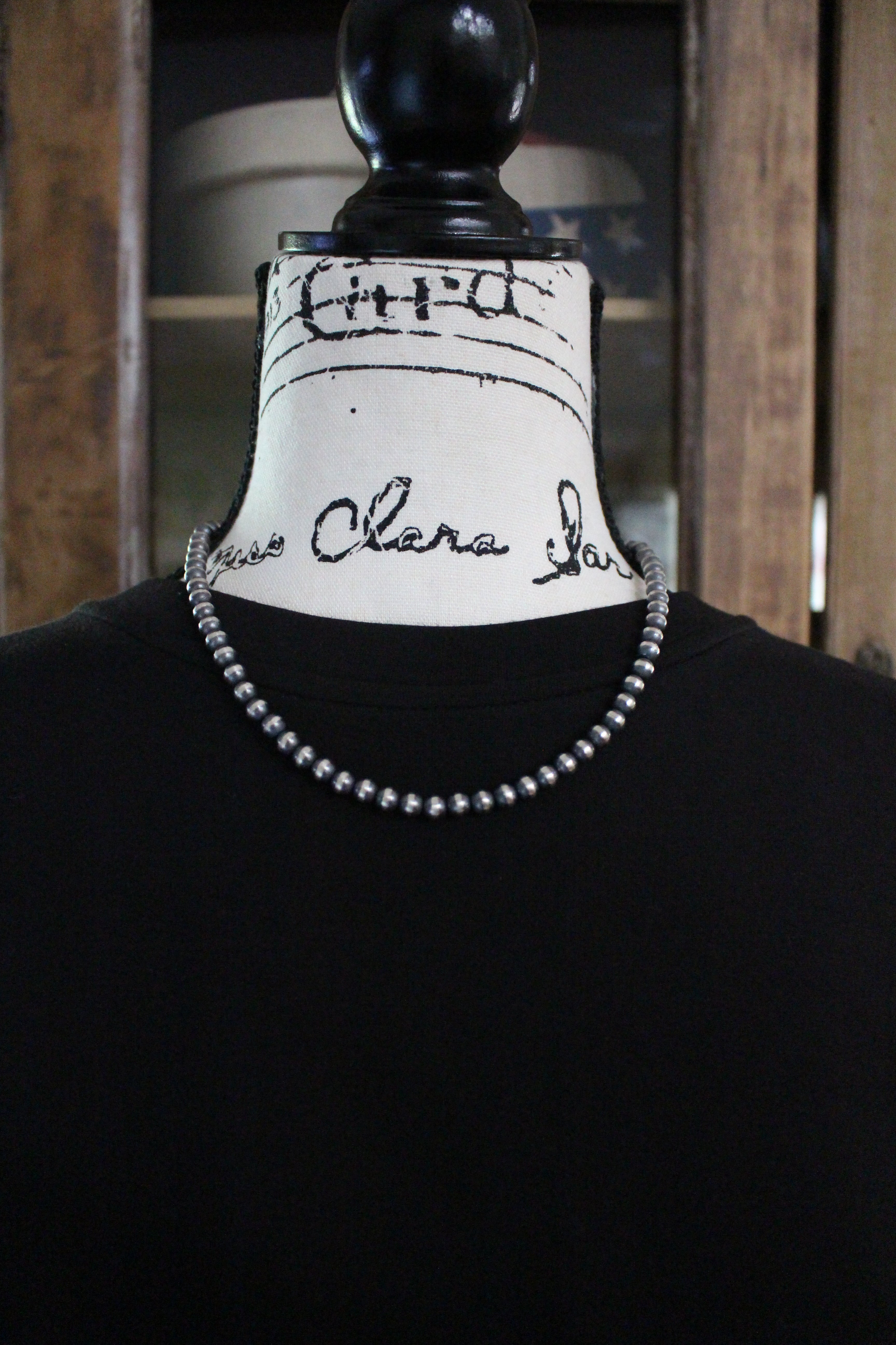 6mm Navajo Pearl Necklace 18"