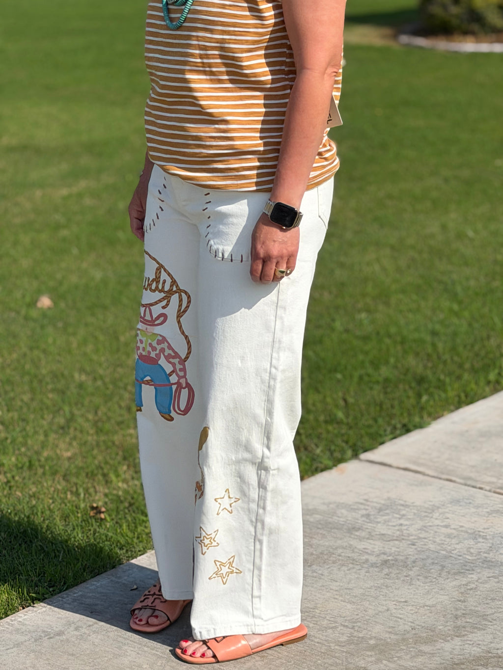 The Howdy White Jeans