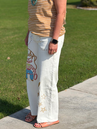 The Howdy White Jeans