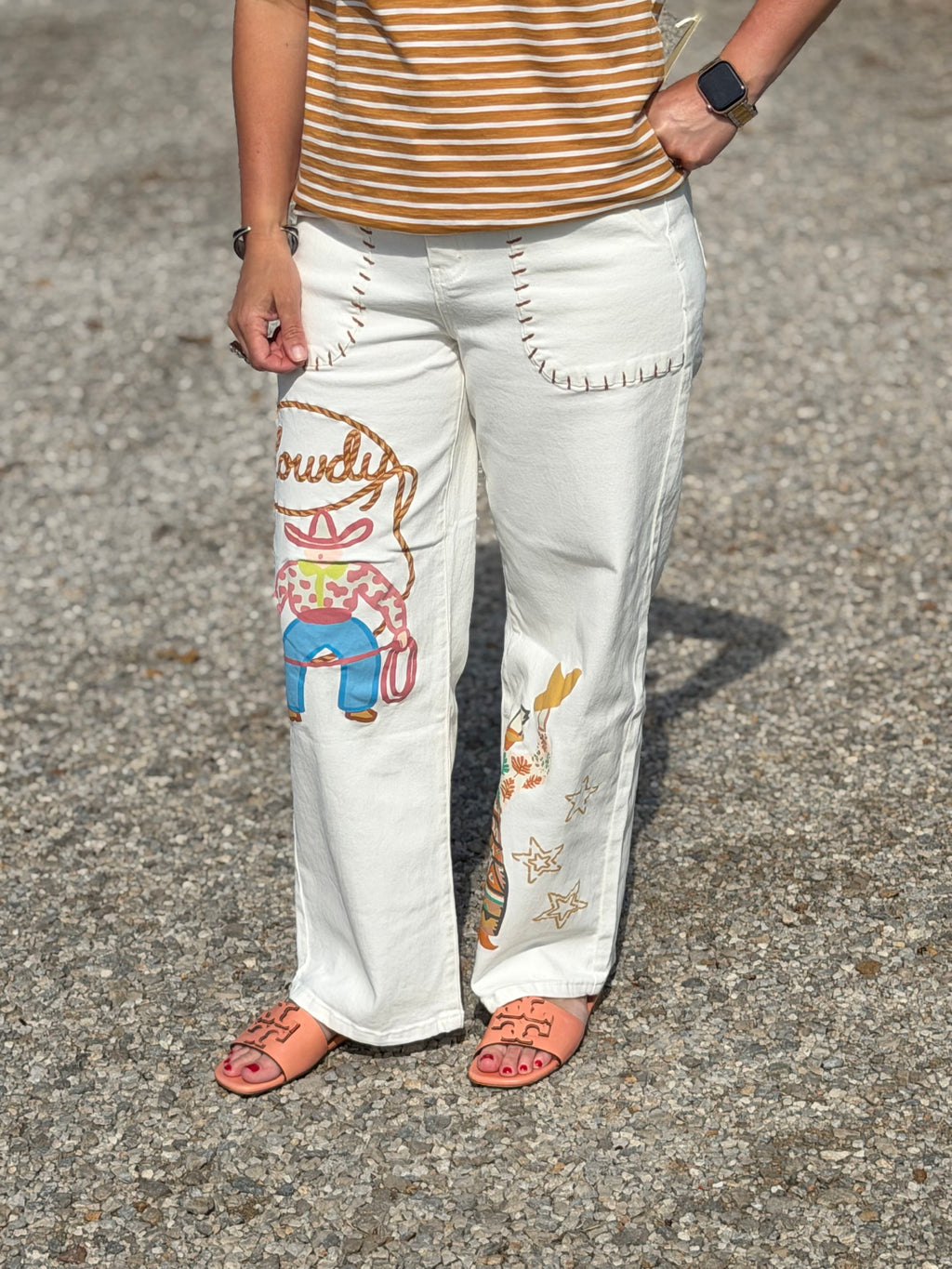 The Howdy White Jeans