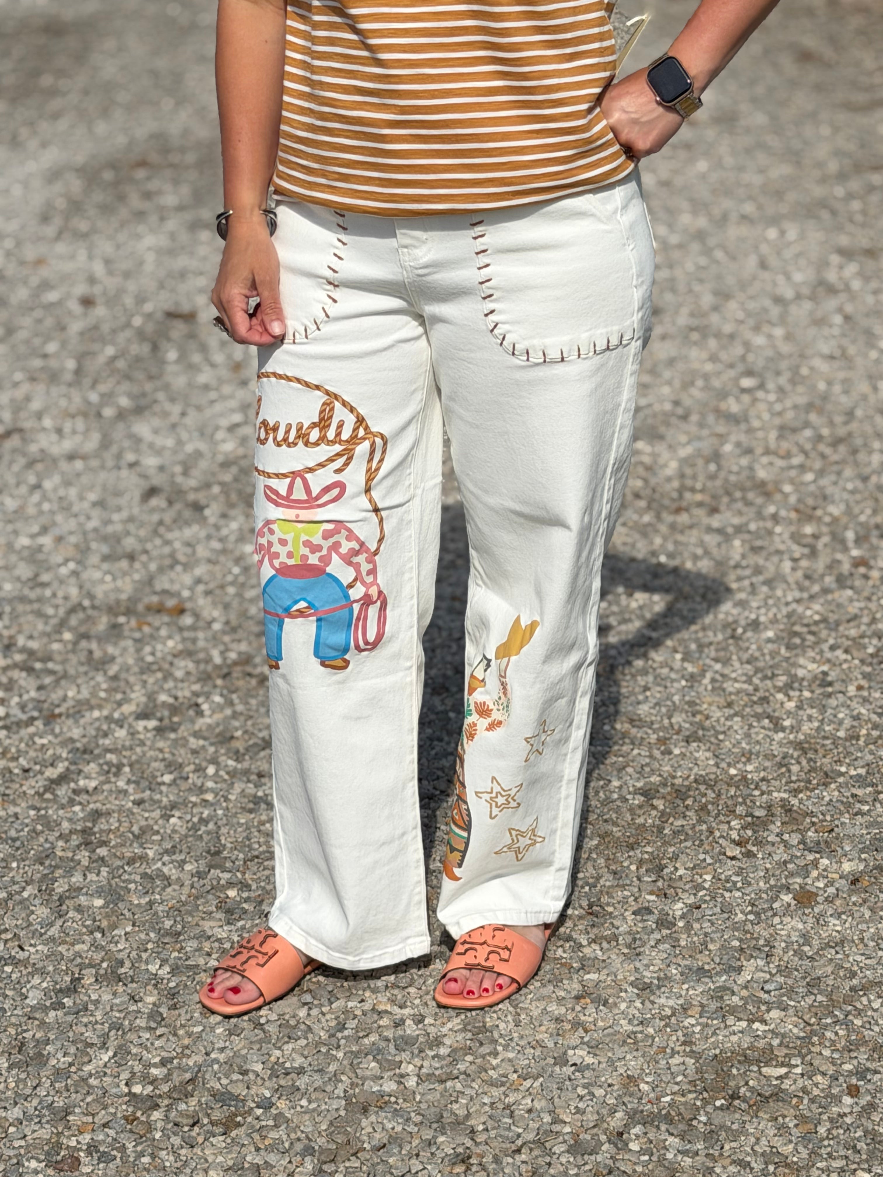 The Howdy White Jeans