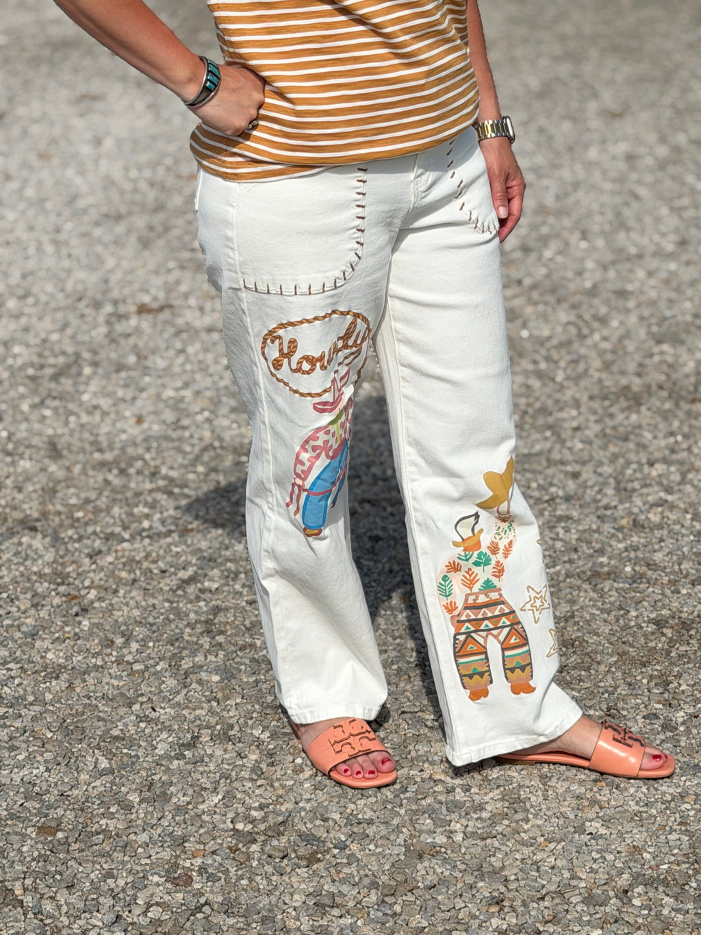 The Howdy White Jeans