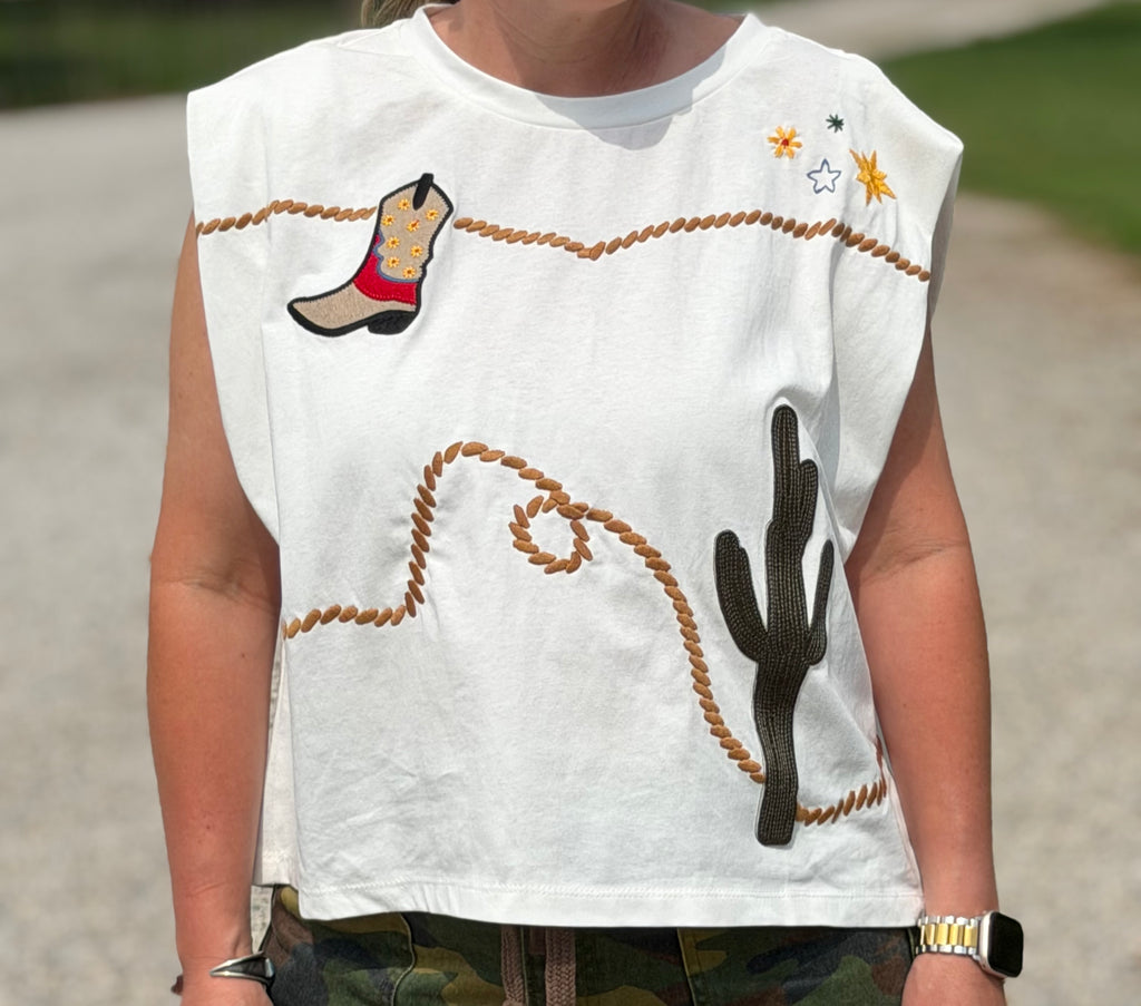The Audie Western Box Tee