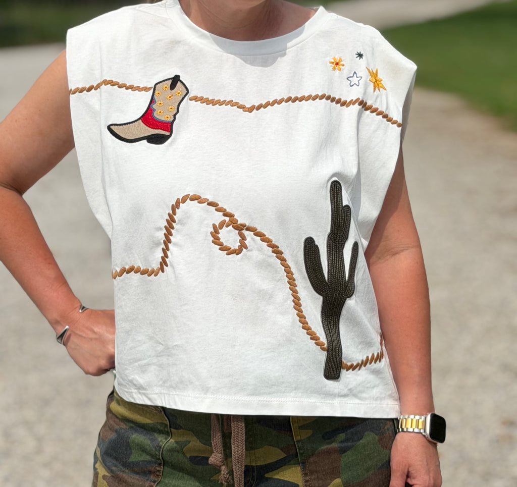 The Audie Western Box Tee